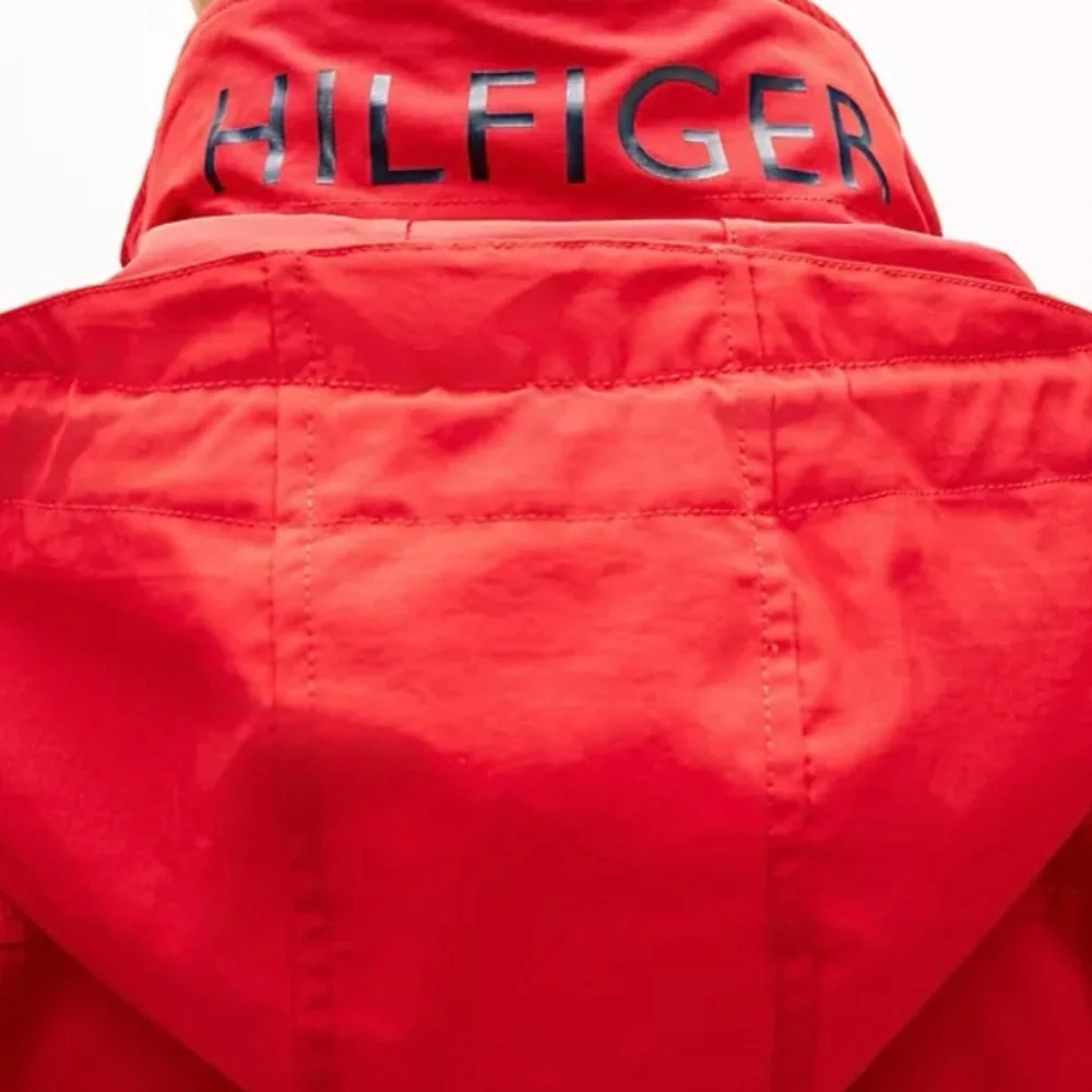 Tommy Hilfiger Water-Resistant Hooded Regatta Red‎ Jacket Men’s Size XL